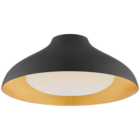 Flush Mounts Metal Shade by Visual Comfort Signature ( 268 | ARN 4351MBK-SWG Agnes ) 