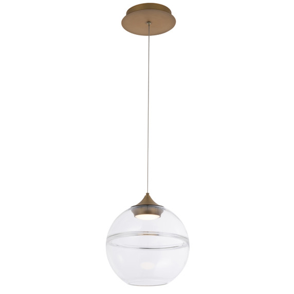 Pendants Glass Down by W.A.C. Lighting ( 34 | PD-20014-AB Bistro ) 