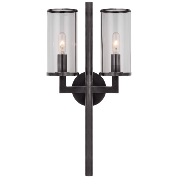 Sconces Double Glass by Visual Comfort Signature ( 268 | KW 2201BZ-CG Liaison ) 