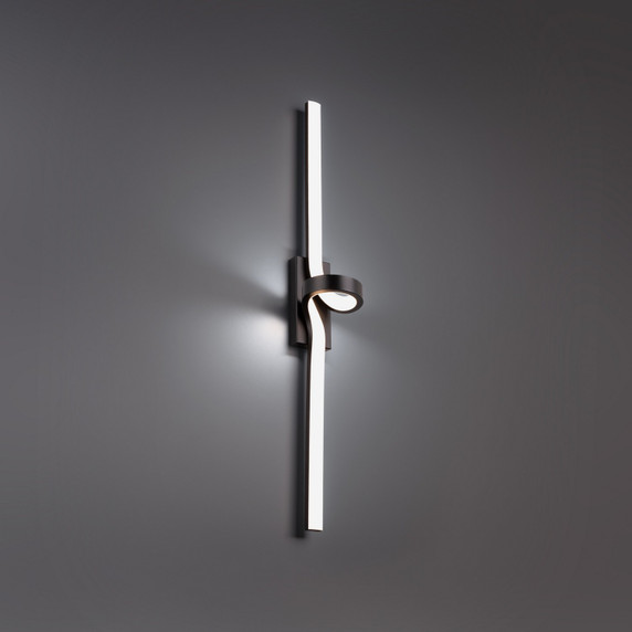 Bathroom Fixtures Cylindrical / Linear by W.A.C. Lighting ( 34 | WS-61334-27-BK Loophole ) 