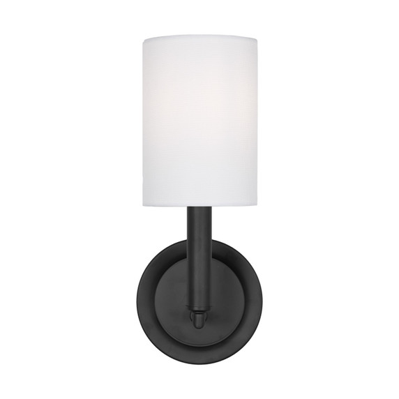 Sconces Single Candle by Visual Comfort Studio ( 454 | DJW1051MBK Egmont ) 