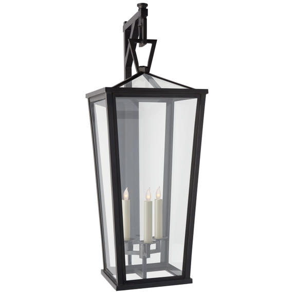 Exterior Wall Mount by Visual Comfort Signature ( 268 | CHO 2790BZ-CG Darlana Outdoor ) 