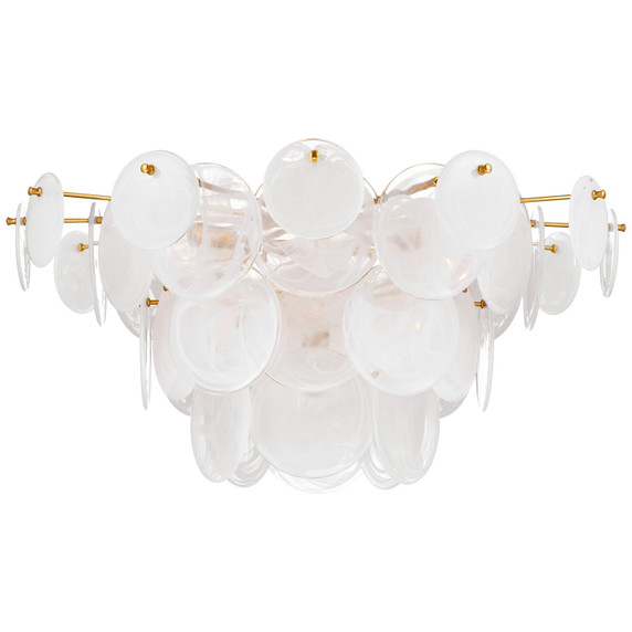 Semi-Flush Mts. Multi-port/Cluster by Visual Comfort Signature ( 268 | ARN 4453G-WSG Loire ) 