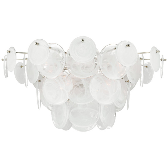Semi-Flush Mts. Multi-port/Cluster by Visual Comfort Signature ( 268 | ARN 4453PN-WSG Loire ) 