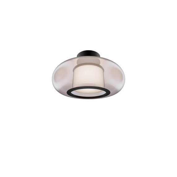 Semi-Flush Mts. Glass Down by W.A.C. Lighting ( 34 | FM-48513-30-BK Doma ) 