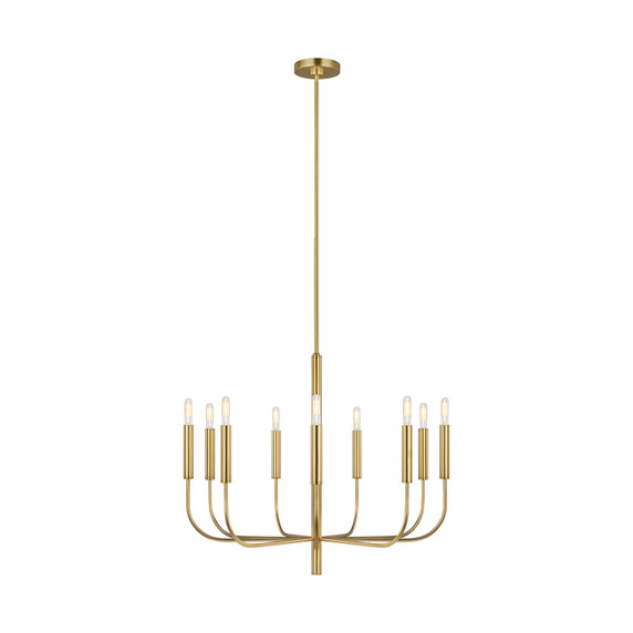 Mid. Chandeliers Candle by Visual Comfort Studio ( 454 | EC1009BBS Brianna ) 