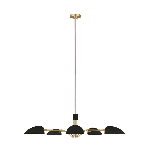 Large Chandeliers Metal Shade by Visual Comfort Studio ( 454 | EC1025MBK Jane ) 