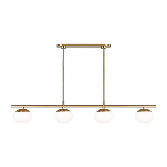 Linear/Island 4 Light + by Visual Comfort Studio ( 454 | EC1264BBS Lune ) 