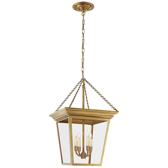 Foyer/Hall Lanterns Glass w/Frame by Visual Comfort Signature ( 268 | SL 5871HAB Cornice ) 
