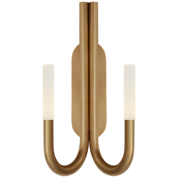 Sconces Double Glass by Visual Comfort Signature ( 268 | KW 2283AB-EC Rousseau ) 
