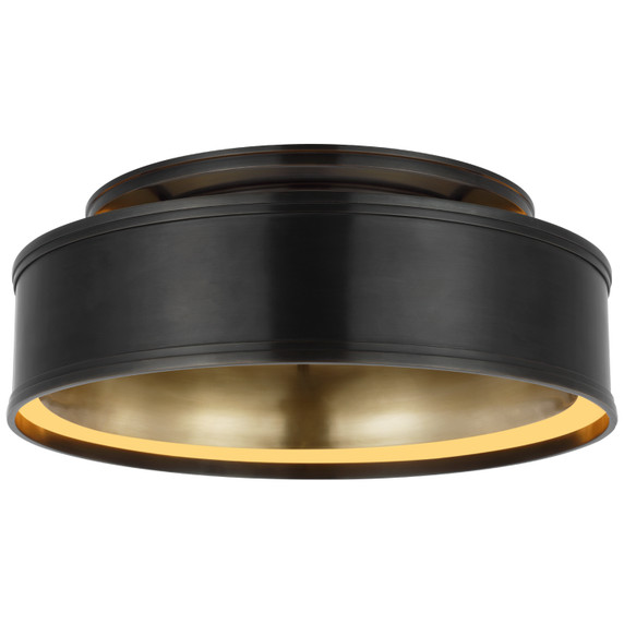 Flush Mounts Drum Shade by Visual Comfort Signature ( 268 | CHC 4612BZ Connery ) 