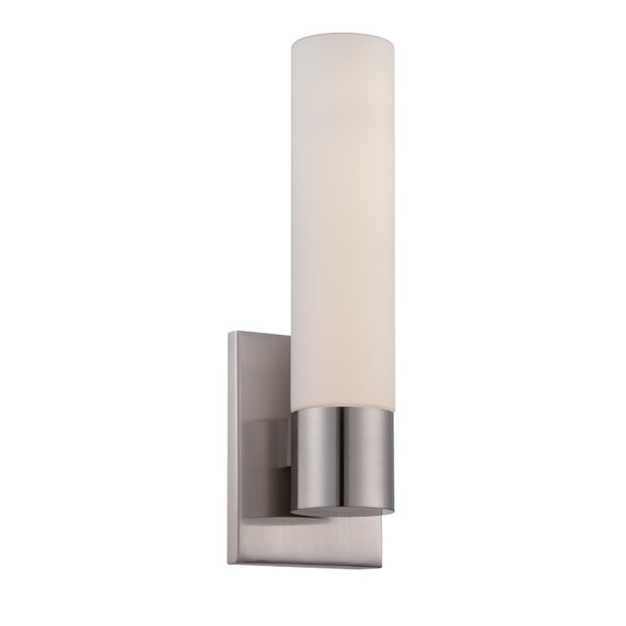 Sconces Single Glass by W.A.C. Lighting ( 34 | WS-7213-BN Elementum ) 