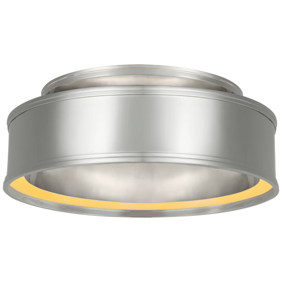 Flush Mounts Drum Shade by Visual Comfort Signature ( 268 | CHC 4612PN Connery ) 