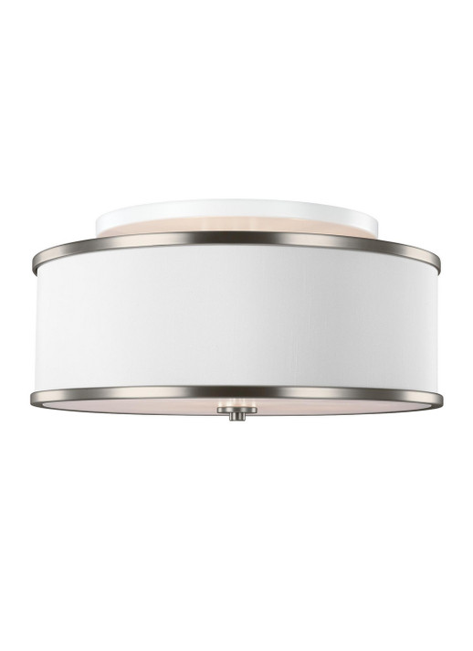 Semi-Flush Mts. Drum Shade by Visual Comfort Studio ( 454 | SF339SN Lennon ) 