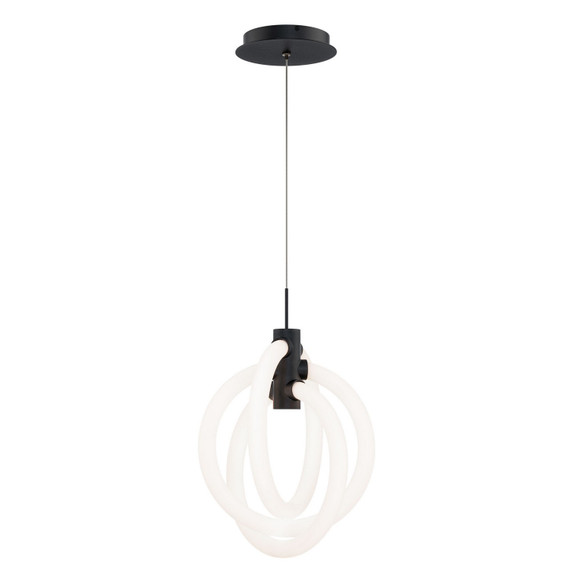 Mini Pendants Glass Down by W.A.C. Lighting ( 34 | PD-27413-30-BK Knot ) 