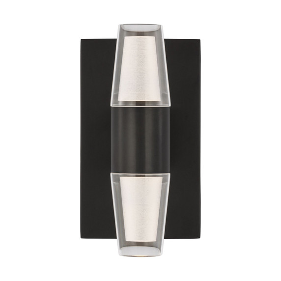Sconces Double Glass by Visual Comfort Modern ( 182 | SLWS31327BZ-277 Lassell ) 
