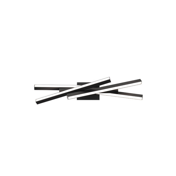 Bathroom Fixtures Cylindrical / Linear by W.A.C. Lighting ( 34 | WS-73127-27-BK Parallax ) 