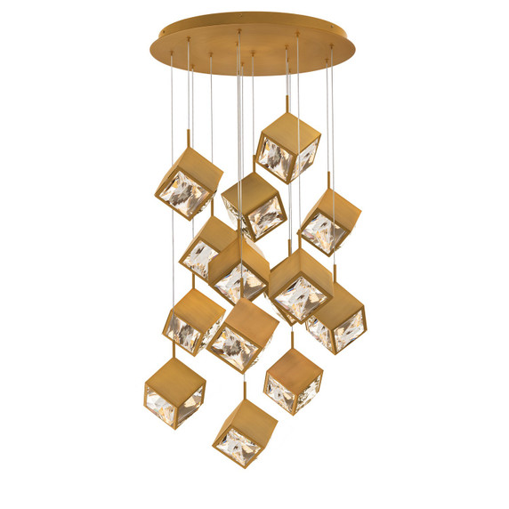 Pendants Multi-port/Cascade by W.A.C. Lighting ( 34 | PD-29315R-AB Ice Cube ) 