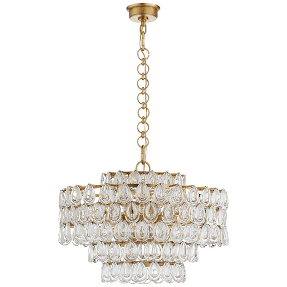 Mid. Chandeliers Glass Down by Visual Comfort Signature ( 268 | ARN 5173G-CG Liscia ) 
