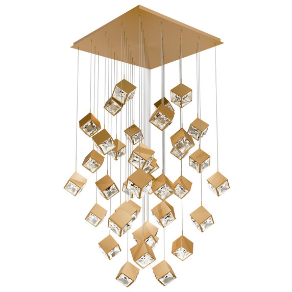 Pendants Multi-port/Cascade by W.A.C. Lighting ( 34 | PD-29341S-AB Ice Cube ) 