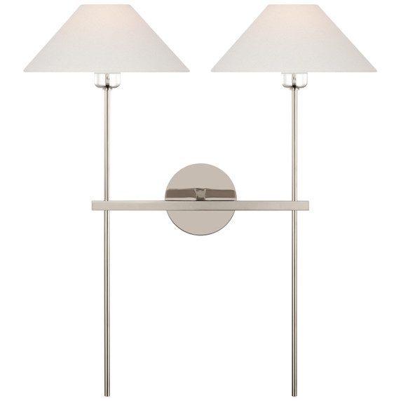 Sconces Double Candle by Visual Comfort Signature ( 268 | SP 2026PN-L Hackney ) 