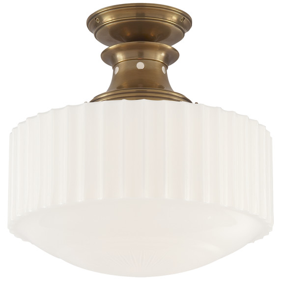 Semi-Flush Mts. Bowl Style by Visual Comfort Signature ( 268 | TOB 5150HAB-WG Milton Road ) 