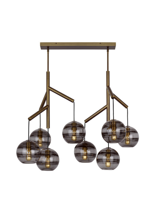 Linear/Island 4 Light + by Visual Comfort Modern ( 182 | 700SDNMPL2KR-LED927 Sedona ) 