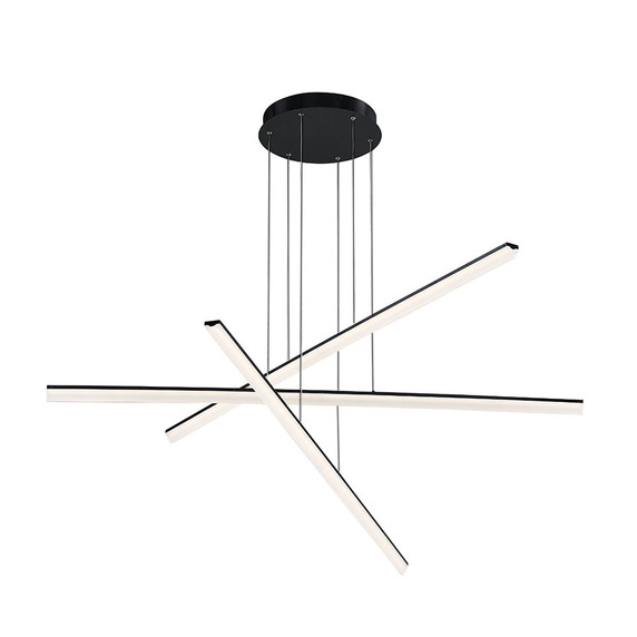 Large Chandeliers Multi-Port/Cascade by W.A.C. Lighting ( 34 | PD-29803-BK Stack ) 