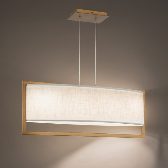 Linear/Island Drum Shade by W.A.C. Lighting ( 34 | PD-33331-AB Park Avenue ) 