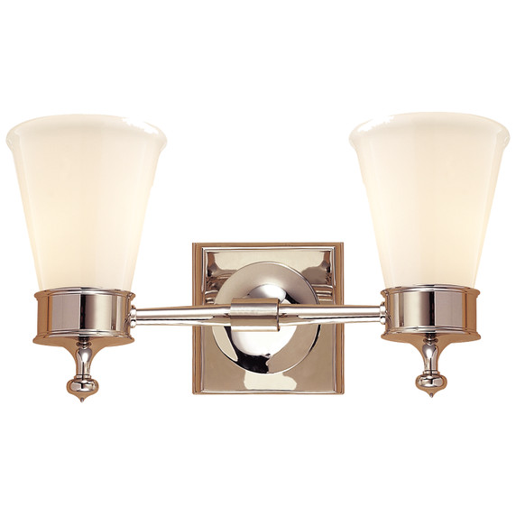 Bathroom Fixtures Two Lights by Visual Comfort Signature ( 268 | SS 2002PN-WG Siena ) 