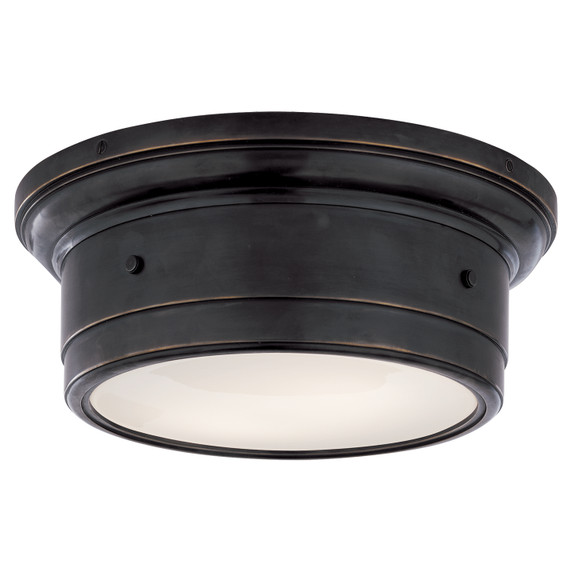 Flush Mounts Drum Shade by Visual Comfort Signature ( 268 | SS 4015BZ-WG Siena2 ) 