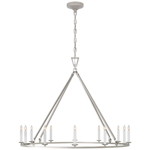 Large Chandeliers Candle by Visual Comfort Signature ( 268 | CHC 5174PN Darlana Ring ) 