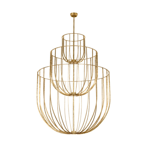 Large Chandeliers Empire/Basket by Visual Comfort Modern ( 182 | SLCH32927PAB Sanchi ) 