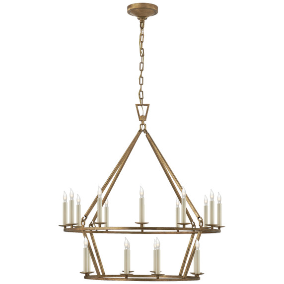 Mid. Chandeliers Candle by Visual Comfort Signature ( 268 | CHC 5178GI Darlana Ring ) 