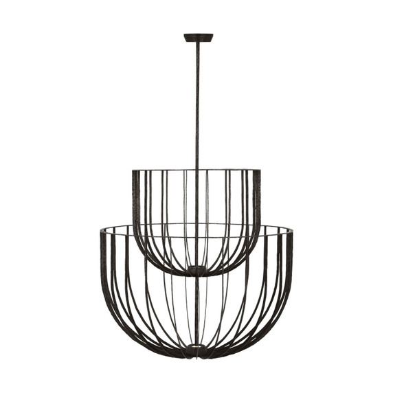 Mid. Chandeliers Metal Shade by Visual Comfort Modern ( 182 | SLCH33027AI Sanchi ) 