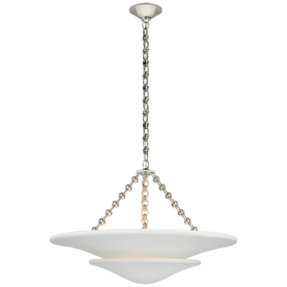 Pendants Bowl Style by Visual Comfort Signature ( 268 | ARN 5425PN-PW Mollino ) 