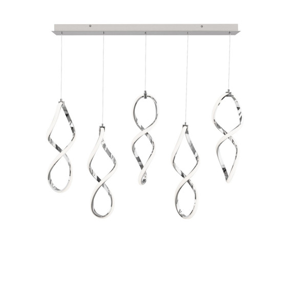Linear/Island 4 Light + by W.A.C. Lighting ( 34 | PD-47805L-CH Interlace ) 
