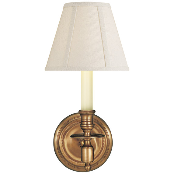 Sconces Single Candle by Visual Comfort Signature ( 268 | S 2110HAB-L FRENCH LIBRARY2 ) 