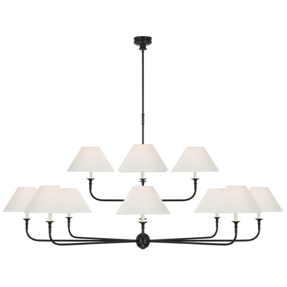 Large Chandeliers Candle by Visual Comfort Signature ( 268 | TOB 5458AI/EBO-L Piaf ) 
