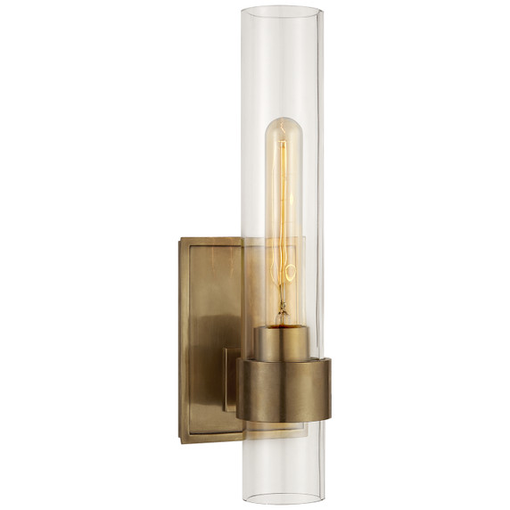 Sconces Single Glass by Visual Comfort Signature ( 268 | S 2165HAB-CG Presidio ) 