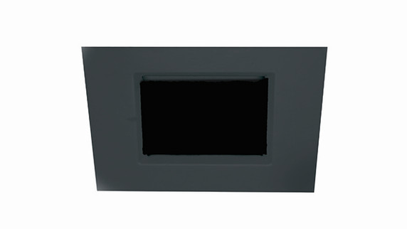 Recessed Line Voltage 4In Trims by W.A.C. Lighting ( 34 | R3CSPL-BK Ocularc ) 
