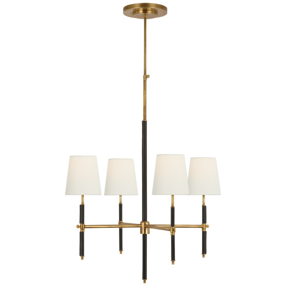 Mid. Chandeliers Candle by Visual Comfort Signature ( 268 | TOB 5580HAB/CHC-L Bryant Wrapped ) 