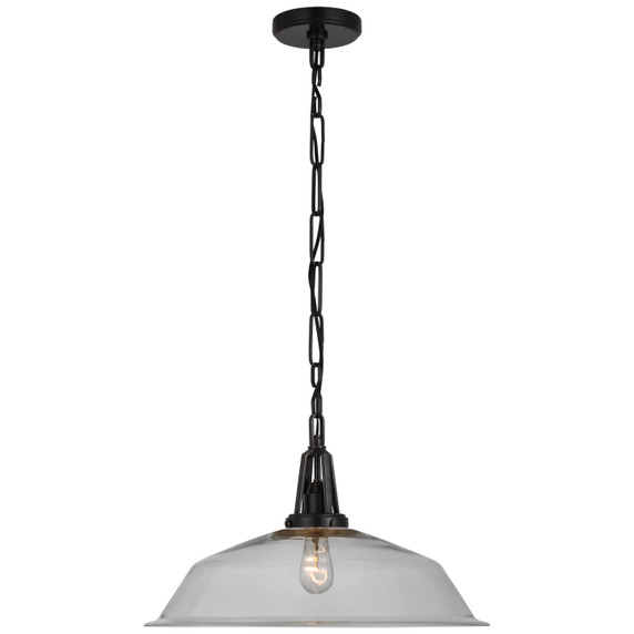 Pendants Glass Down by Visual Comfort Signature ( 268 | CHC 5462BZ-CG Layton ) 