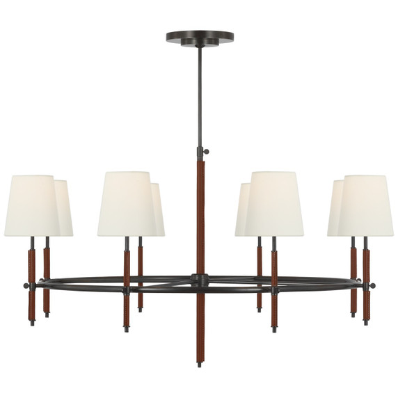 Large Chandeliers Candle by Visual Comfort Signature ( 268 | TOB 5588BZ/SDL-L Bryant Wrapped ) 