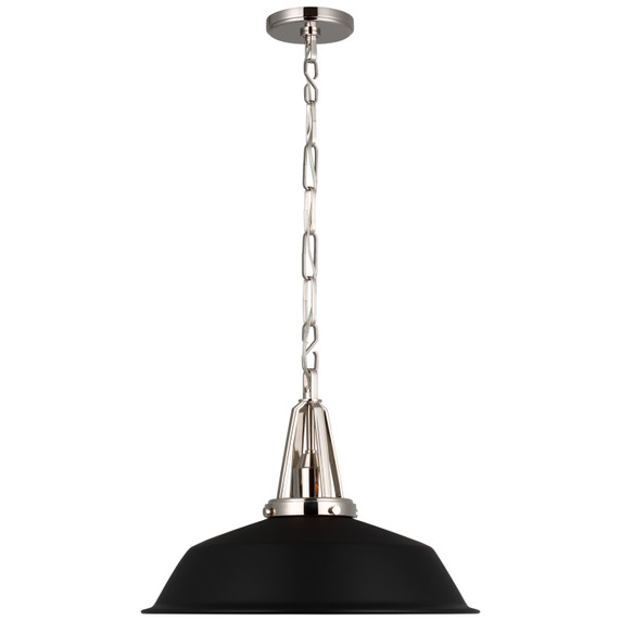 Pendants Metal Shade by Visual Comfort Signature ( 268 | CHC 5462PN-BLK Layton ) 