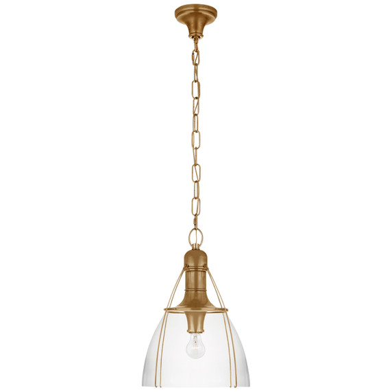 Pendants Glass Down by Visual Comfort Signature ( 268 | CHC 5475AB-CG Prestwick ) 