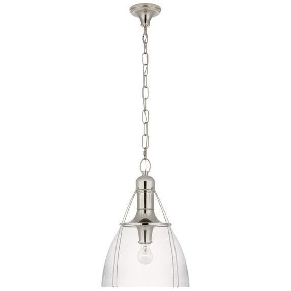 Pendants Glass Down by Visual Comfort Signature ( 268 | CHC 5476PN-CG Prestwick ) 
