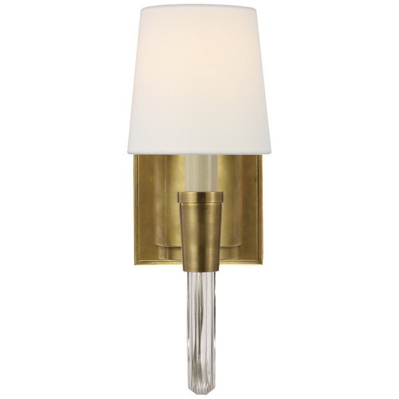Sconces Single Candle by Visual Comfort Signature ( 268 | TOB 2032HAB-L Vivian ) 