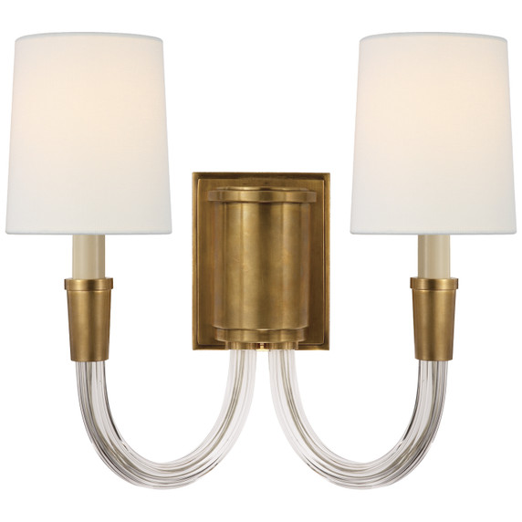 Sconces Double Candle by Visual Comfort Signature ( 268 | TOB 2033HAB-L Vivian ) 