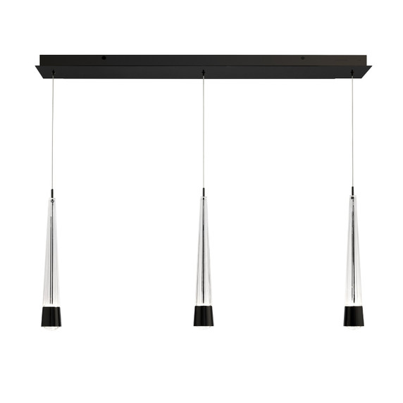 Linear/Island 3 Light Bar by W.A.C. Lighting ( 34 | PD-59403L-BK Quill ) 